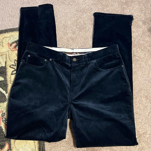 34W 32 inseam Polo Ralph Lauren Aviator Navy Blue Corduroy Pants - Picture 9 of 14